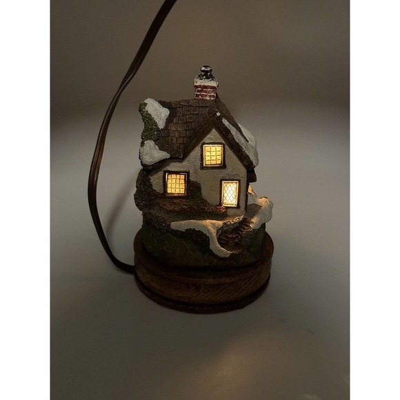 John Hopkins Village Lights Miniatures Lucy Lavenham's Cottage VTG 1987 Works - Picture 3 of 8